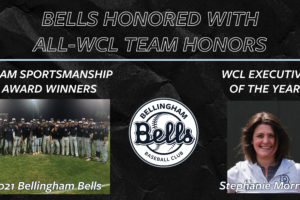 Bells Honored with West Coast League Team Sportsmanship Award, Executive of the Year Award
