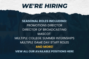 WE’RE HIRING FOR THE 2023 SEASON